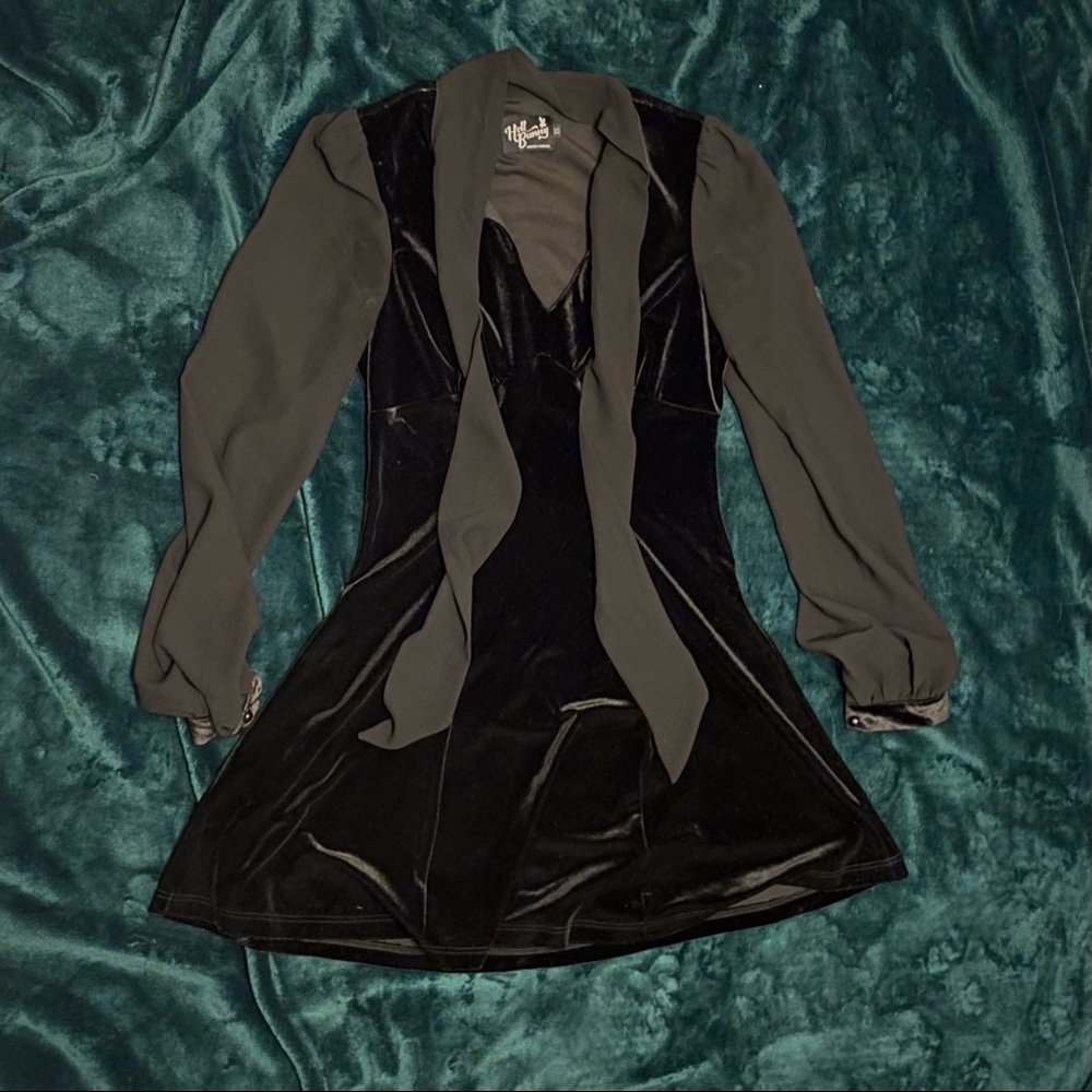 Velvet black dress